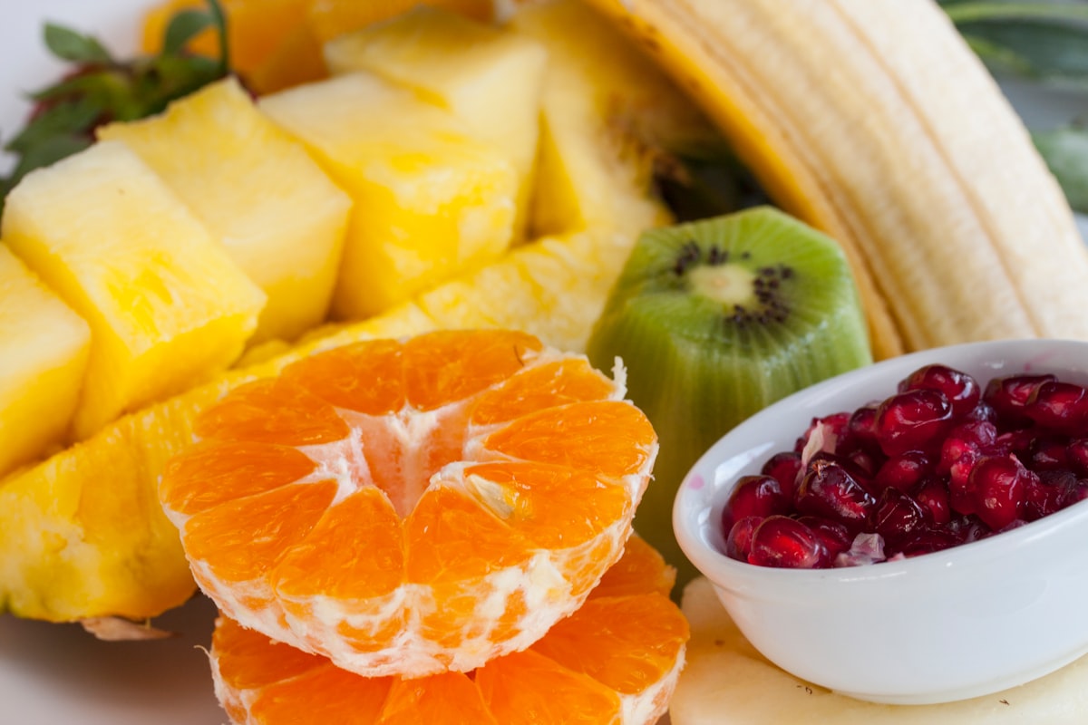 Fruits frais colorés et riches en vitamines